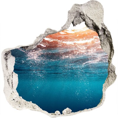 Hole in the wall decal The underwater world in the hole