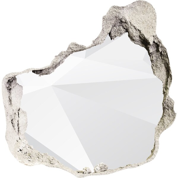 Hole in the wall sticker Broken wall with light reflection