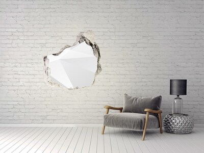 Hole in the wall sticker Broken wall with light reflection