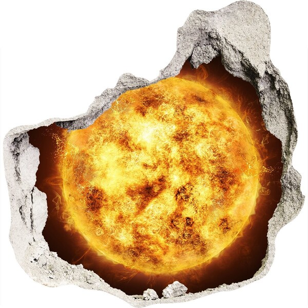 3D wall hole Solar explosion