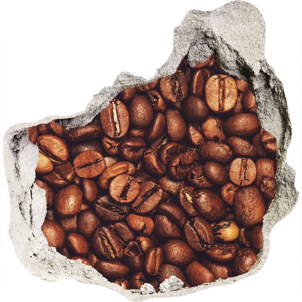 Hole wall sticker Coffee beans