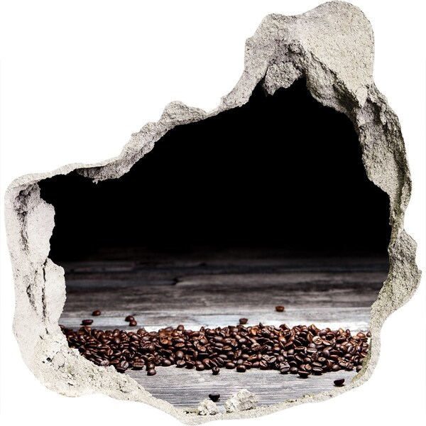 Hole wall sticker Coffee in the Heart of Concrete
