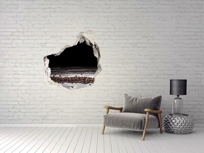 Hole wall sticker Aromatic coffee