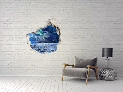 Hole in the wall decal Planet Earth