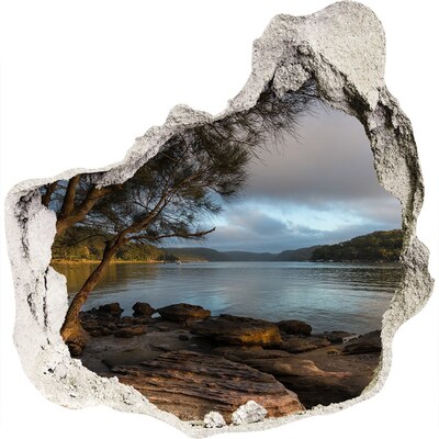 Hole in the wall sticker Peace by the water