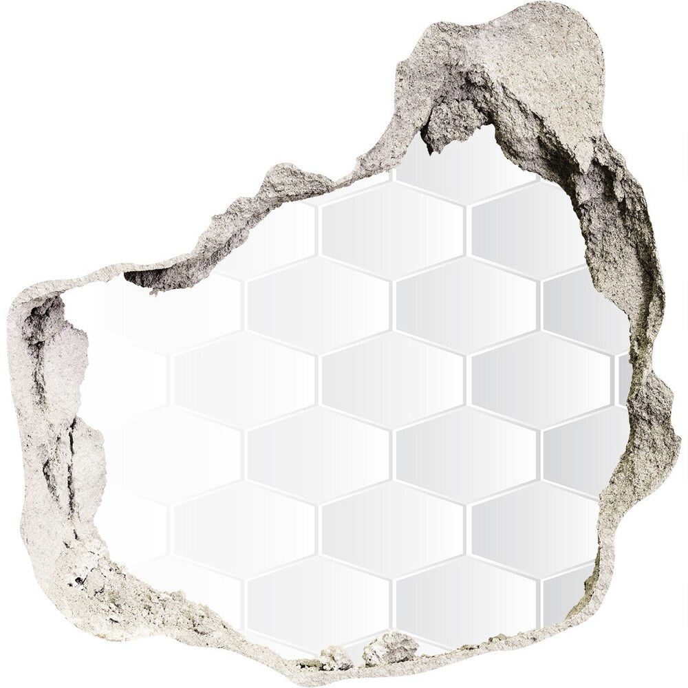 Hole wall sticker Background hexagon