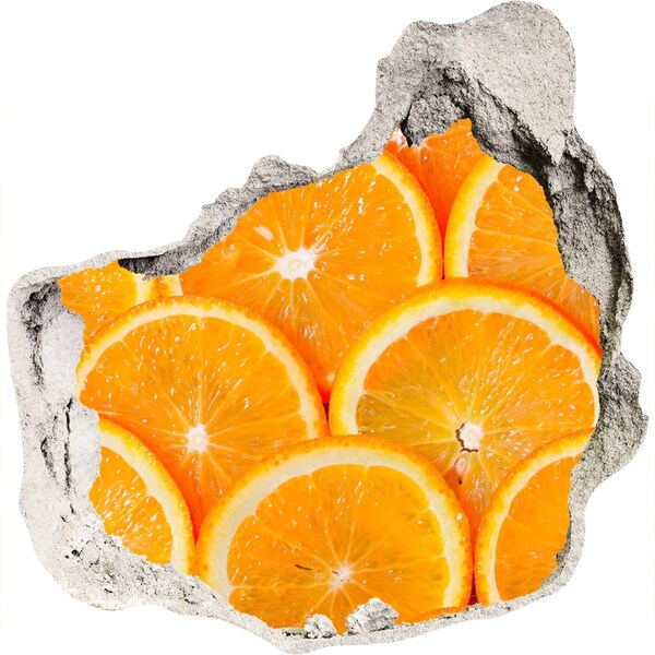Hole wall sticker Sunny oranges