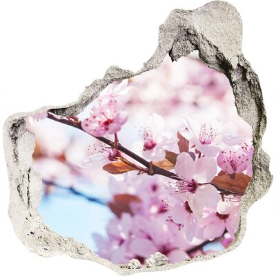 3D wall hole Cherry blossoms