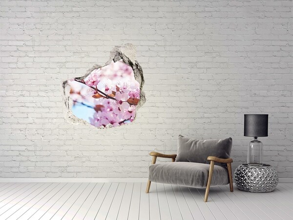 3D wall hole Cherry blossoms