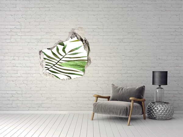 Hole wall sticker Tropical flowers