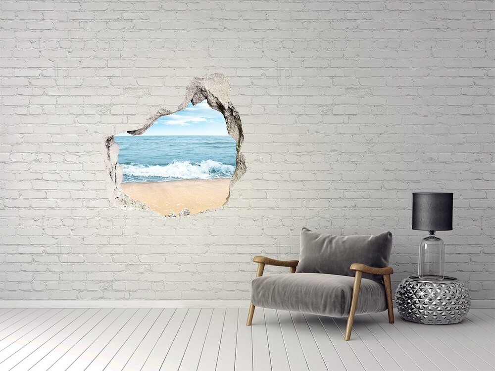 Hole in the wall decal Beach