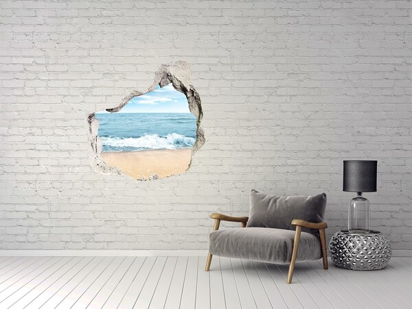 Hole in the wall decal Beach