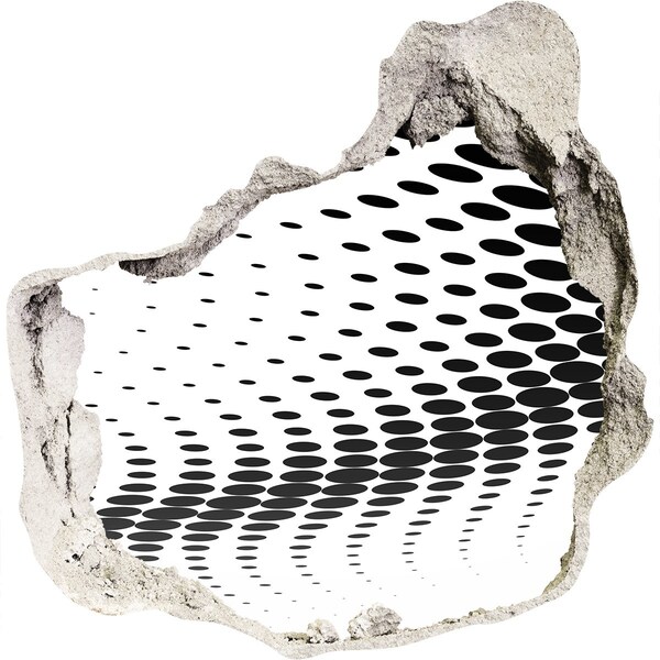 Hole in the wall decal Virtual space in the hole