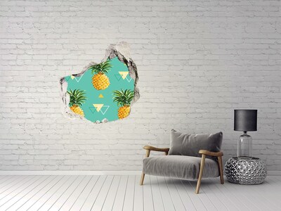 Hole in the wall sticker Pineapple