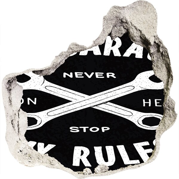 Hole in the wall decal Workshop on the rules