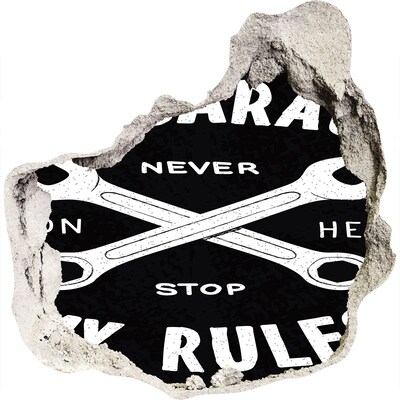 Hole in the wall decal Workshop on the rules