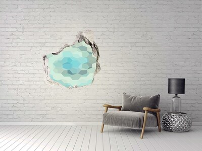 Hole wall sticker Water reflections in concrete