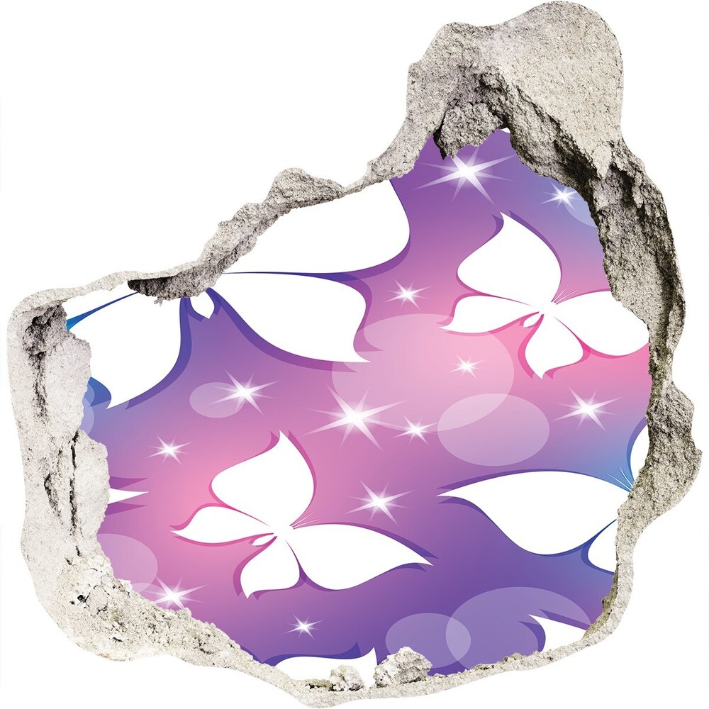 Hole wall sticker Butterfly sticker