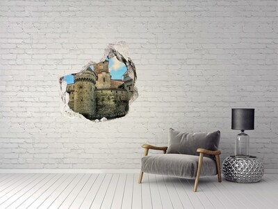 Hole wall sticker A castle in ruins