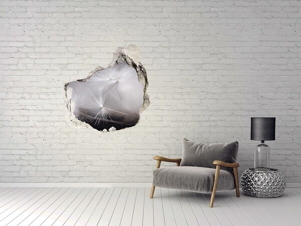 Hole wall sticker Dandelion seeds