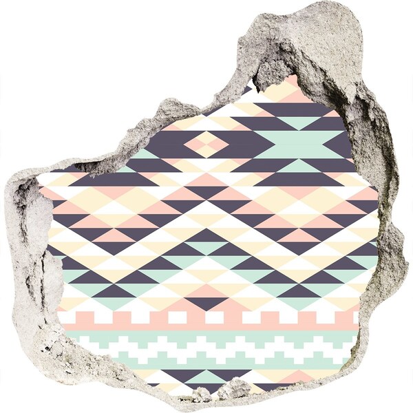 Hole wall sticker Ethnic background