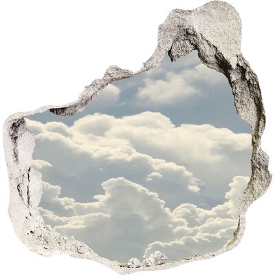 Hole wall sticker Sky with clouds
