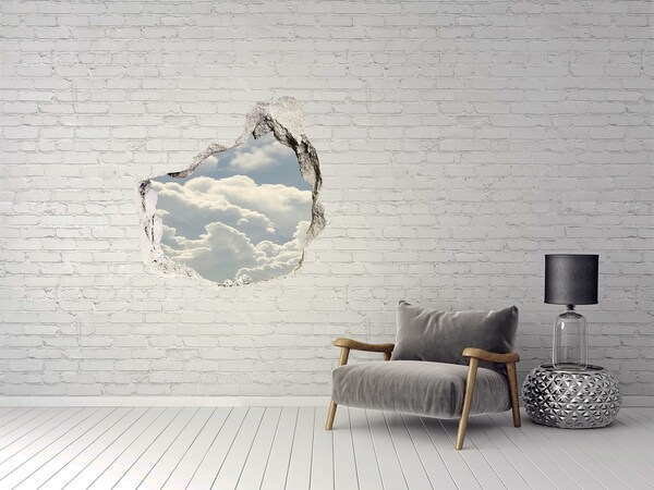 Hole wall sticker Sky with clouds