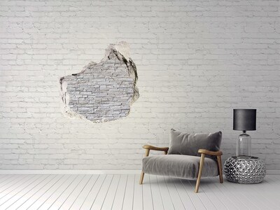 3D wall hole Damaged stone wall