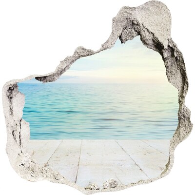 Hole in the wall sticker Sea view