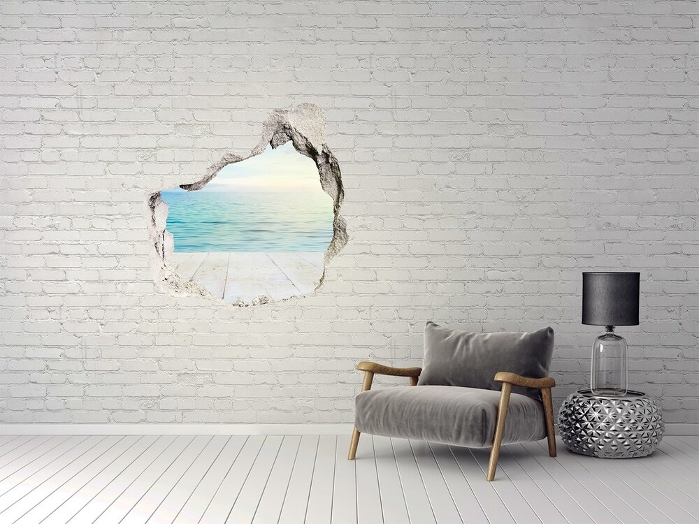 Hole in the wall sticker Sea