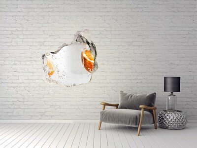 Hole wall sticker Oranges under water