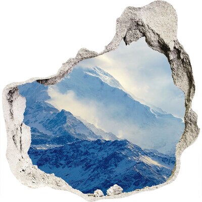 Hole in the wall decal Mountain peak