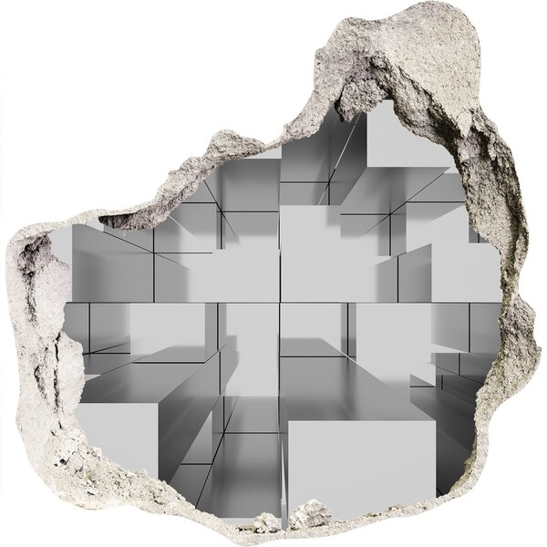 Hole in the wall sticker Space in concrete