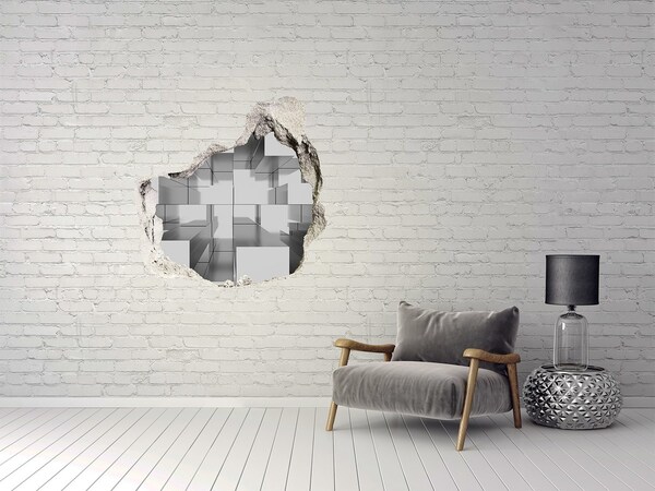 Hole in the wall sticker Space in concrete