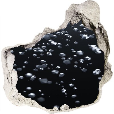 Hole in the wall decal Cosmic depth