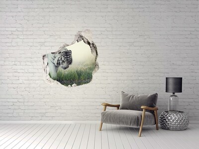 Hole in the wall sticker Tiger in the wild