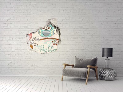 Hole wall sticker Owls