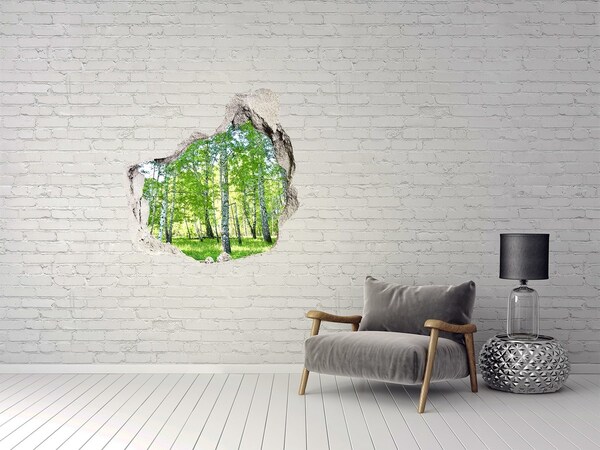 Hole in the wall decal Green Forest in a Hole in the Wall