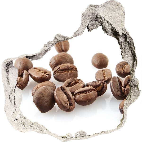 Hole wall sticker Coffee beans