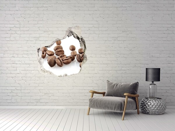 Hole wall sticker Coffee beans