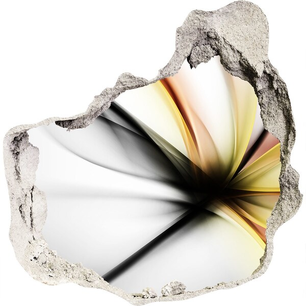 Hole wall sticker A broken wall with an abstract pattern