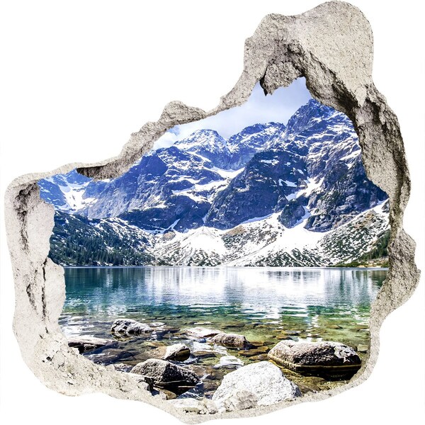 Hole in the wall sticker Morskie Oko Tatry