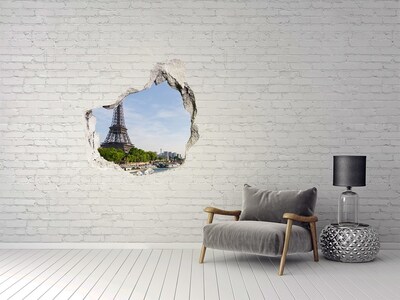 Hole in the wall decal The Eiffel Tower in Paris