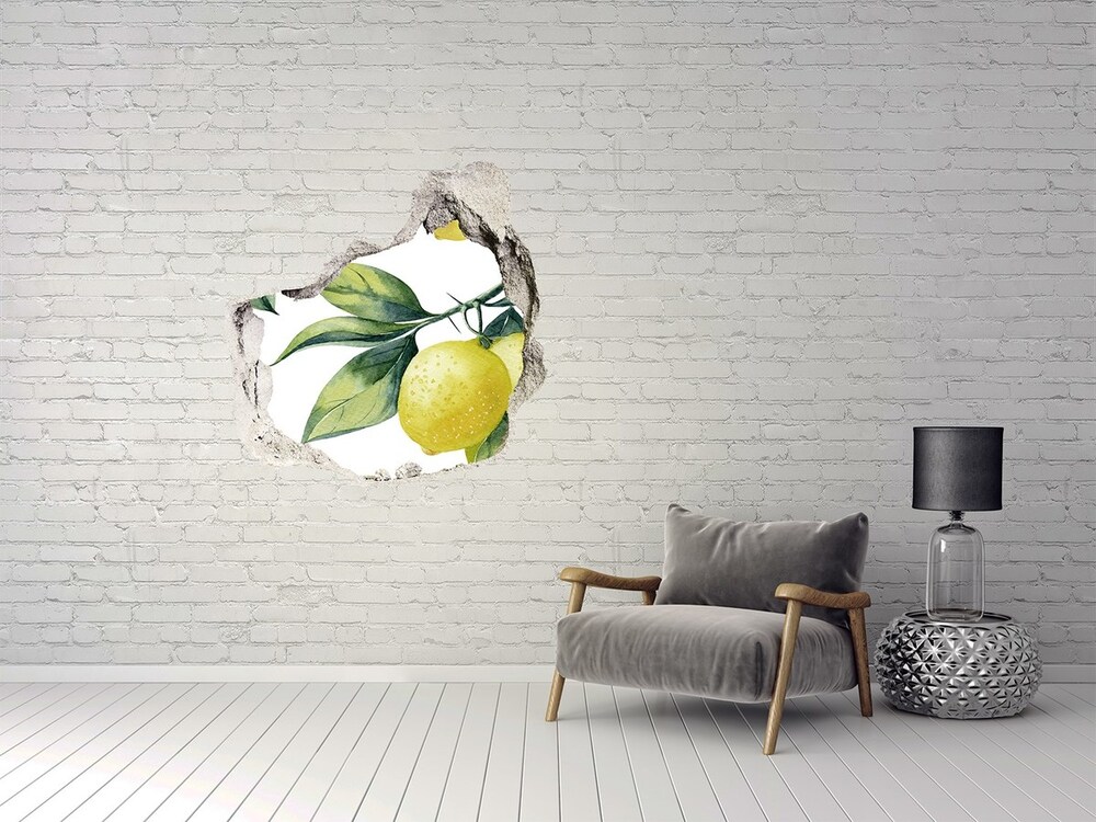 3D wall hole Lemons