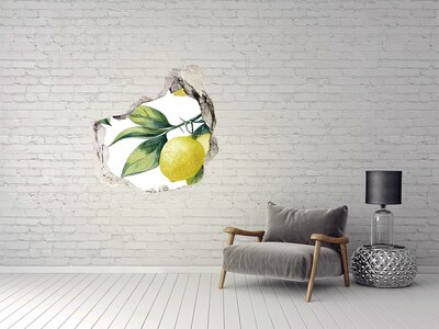 3D wall hole Lemon garden