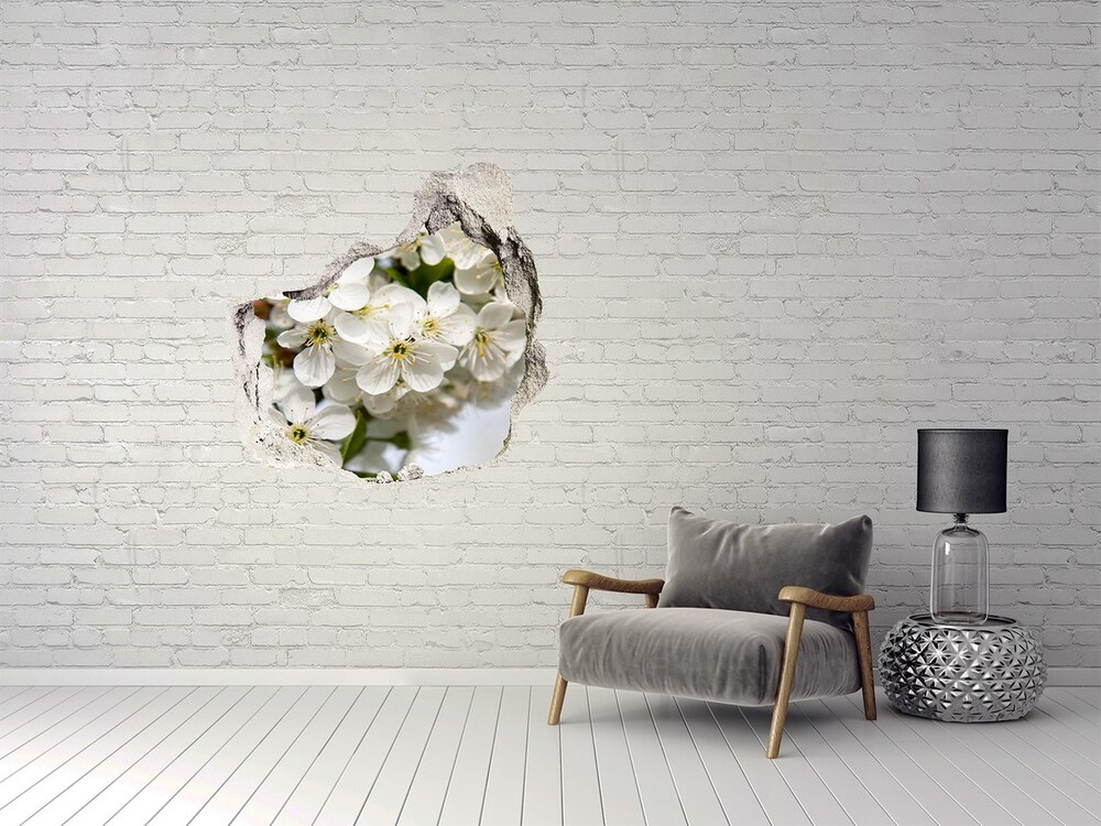 3D wall hole Cherry blossoms