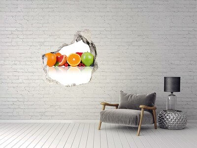 Hole wall sticker Fruit paradise behind the wall