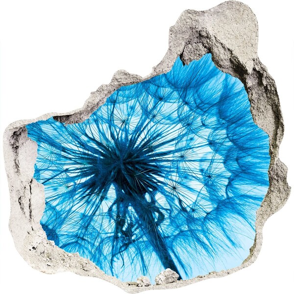 Hole wall sticker The underwater world in blue tones