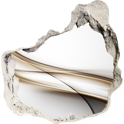 Hole wall sticker Abstract space behind the wall