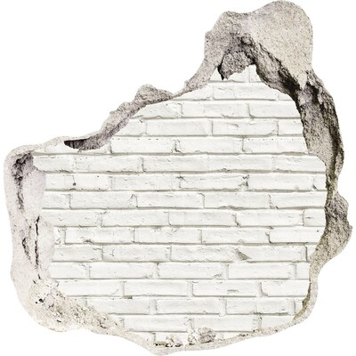 Hole wall sticker Brick wall